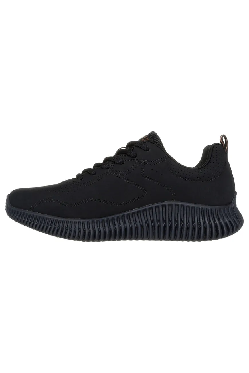 Scarpe sportive nere leggere con suola scolpita Skechers Bobs Geo How Marvelous