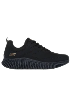 Scarpe sportive nere leggere con suola scolpita Skechers Bobs Geo How Marvelous