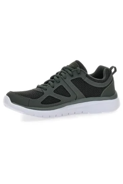 Scarpe sportive verde scuro leggere con Memory Foam Skechers Burns - Agoura