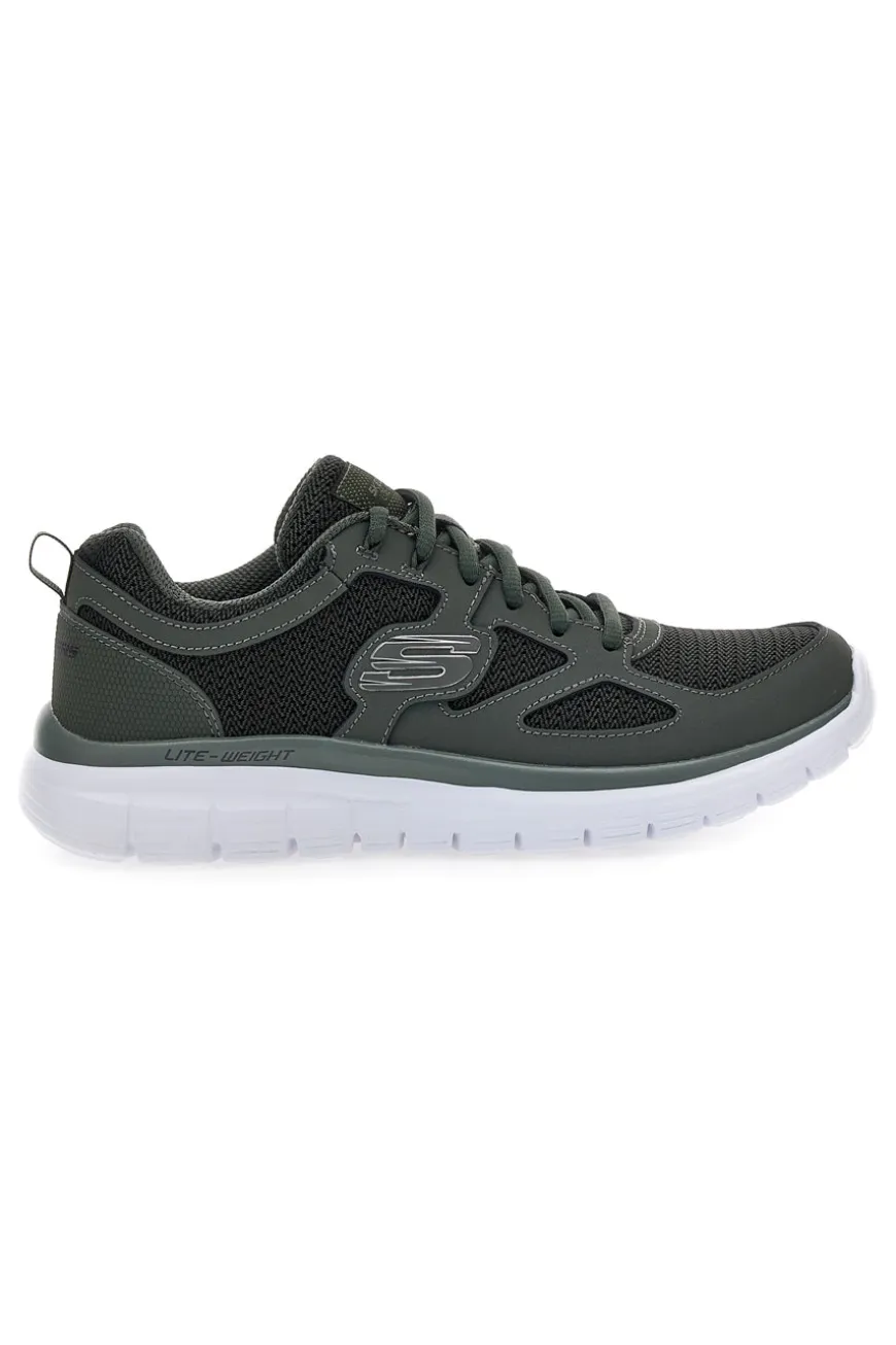 Scarpe sportive verde scuro leggere con Memory Foam Skechers Burns - Agoura
