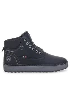 Scarpe Stringate Alte Nere Jhoes Land 324130