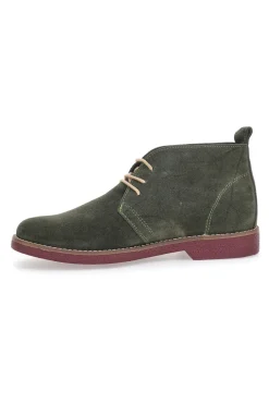 Scarpe Stringate Alte Verdi In Pelle Scamosciata Pittarello Class 322