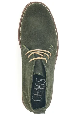 Scarpe Stringate Alte Verdi In Pelle Scamosciata Pittarello Class 322