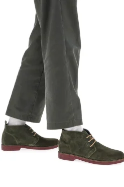 Scarpe Stringate Alte Verdi In Pelle Scamosciata Pittarello Class 322