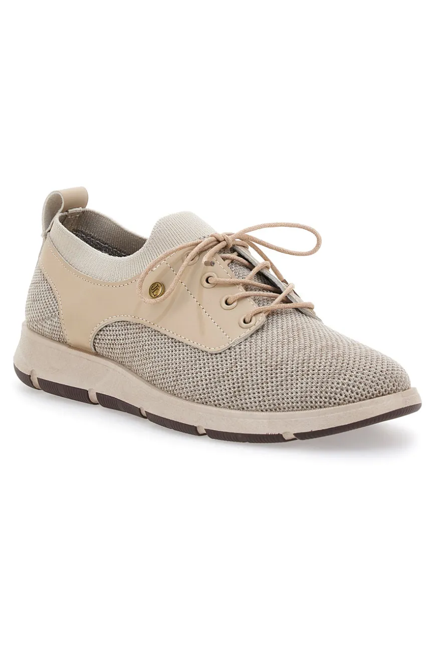 Scarpe Stringate Beige Casual Johes Land 411100