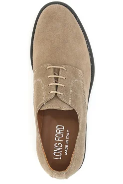 Scarpe Stringate Beige Vera Pelle Longford 600