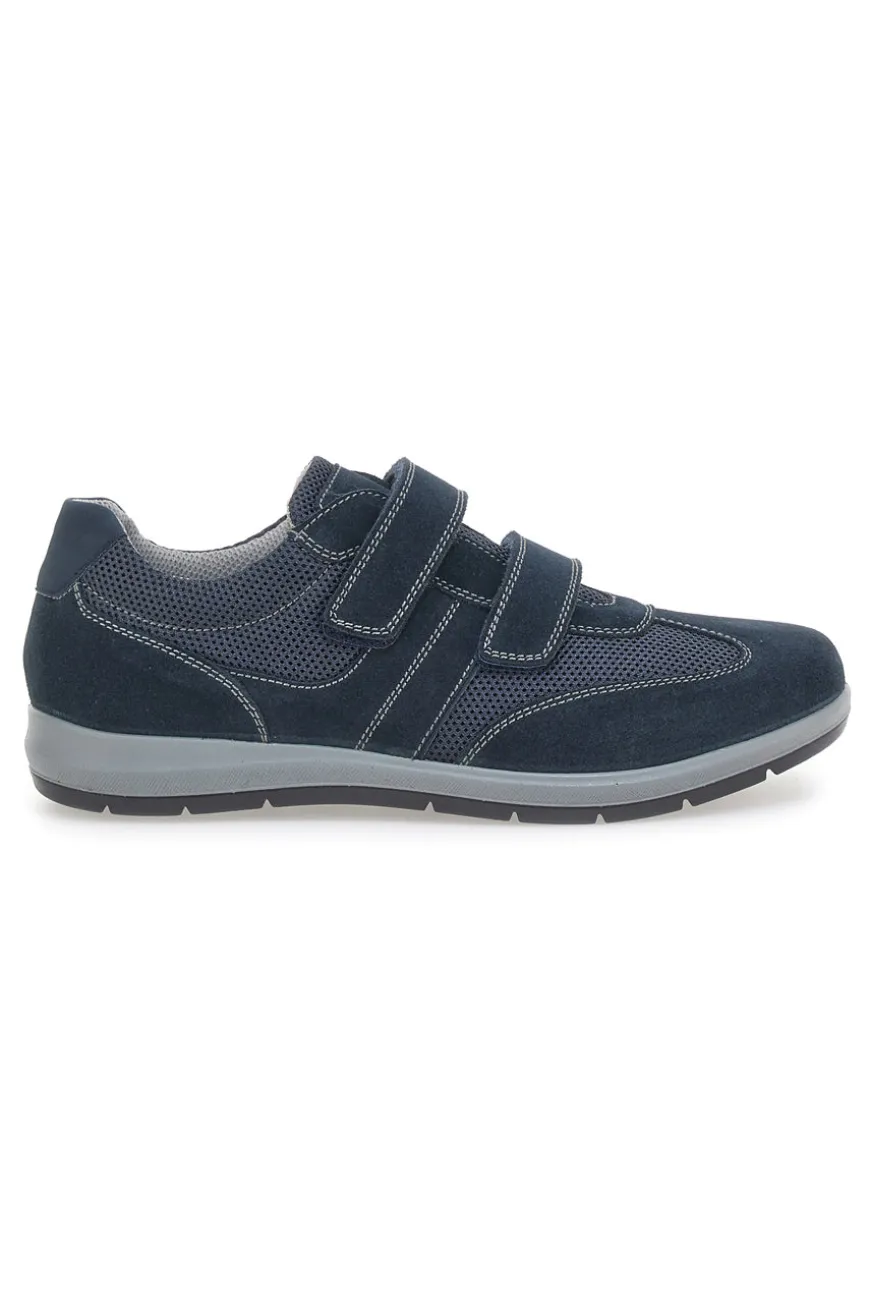 Scarpe Stringate Blu in Vera Pelle Made In Italy Imac 751571760109