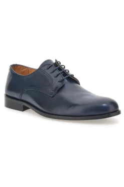 Scarpe Stringate Blu In Vera Pelle Made In Italy Pittarello 7720