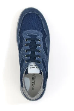 Scarpe stringate blu soft back sole energy Marco brandi 308