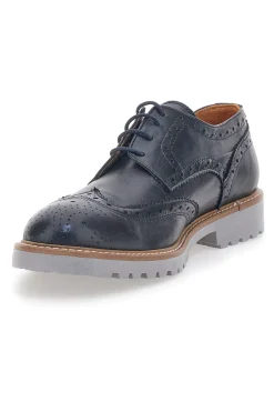 Scarpe Stringate Blu Vera Pelle Longford 596