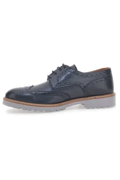 Scarpe Stringate Blu Vera Pelle Longford 596