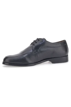 Scarpe Stringate in Vera Pelle Nera Max Dillan 569