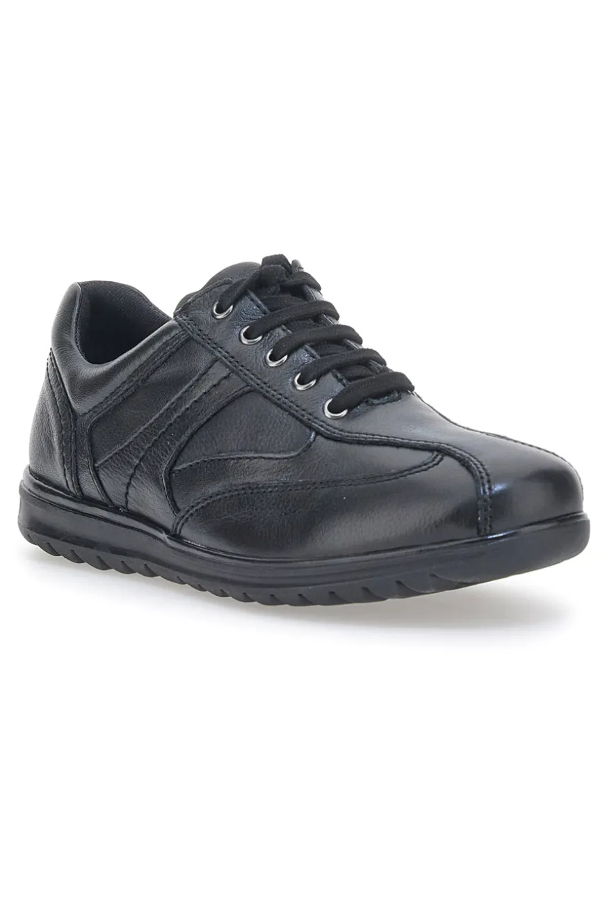 Scarpe Stringate Longford 460 Nere Vera Pelle