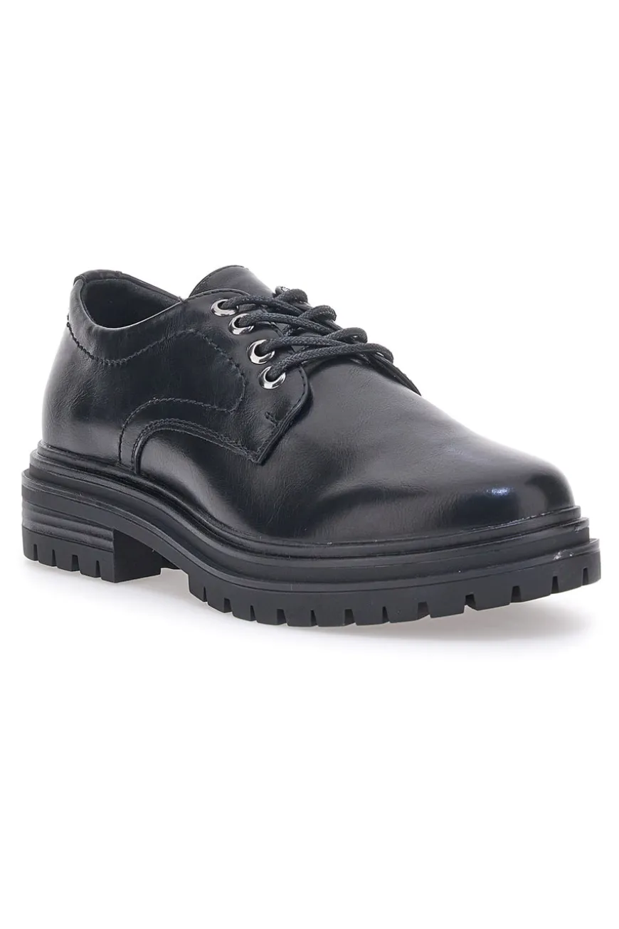 Scarpe Stringate Nere Cafe' Cost 210265