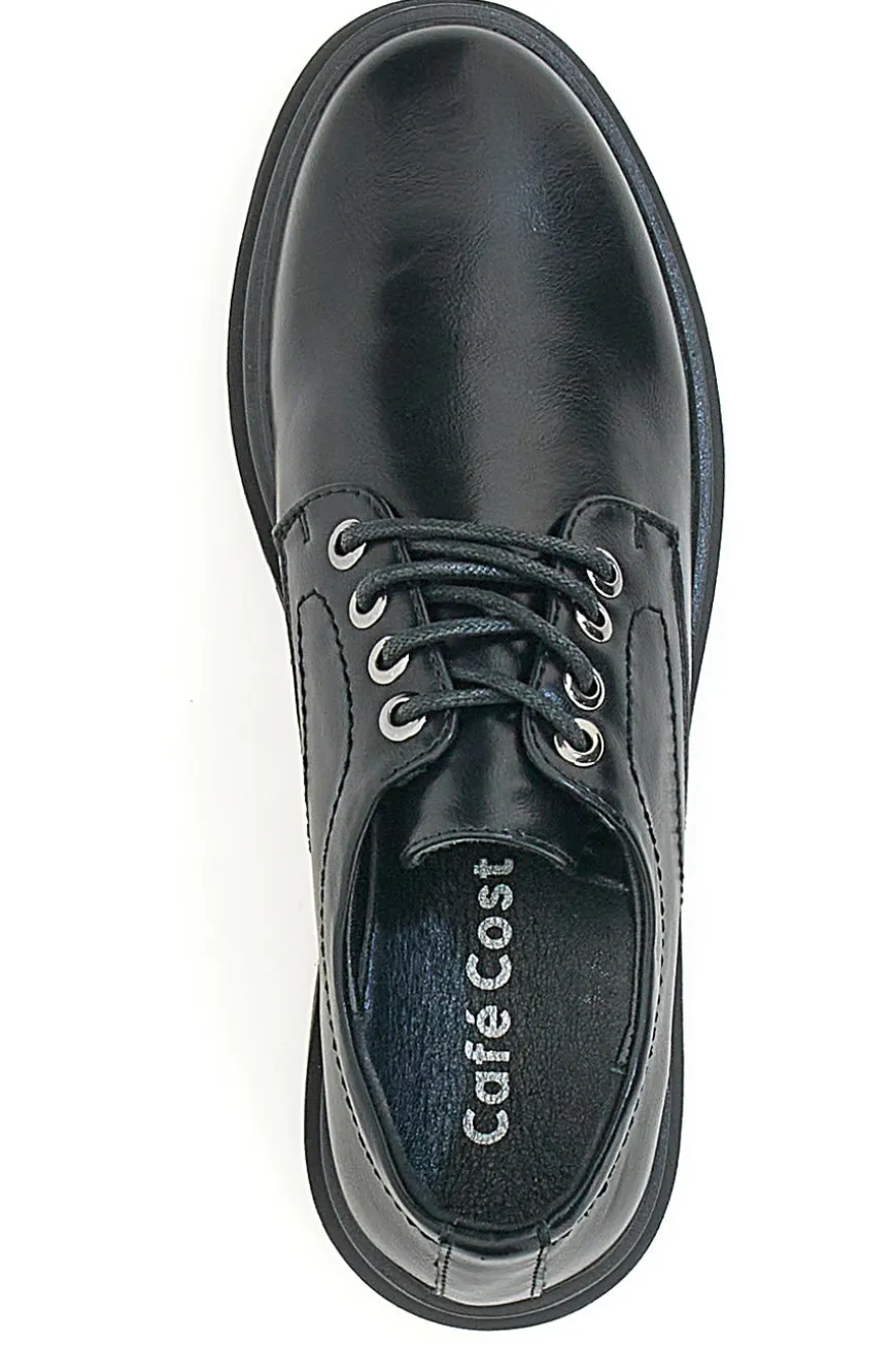 Scarpe Stringate Nere Cafe' Cost 210265
