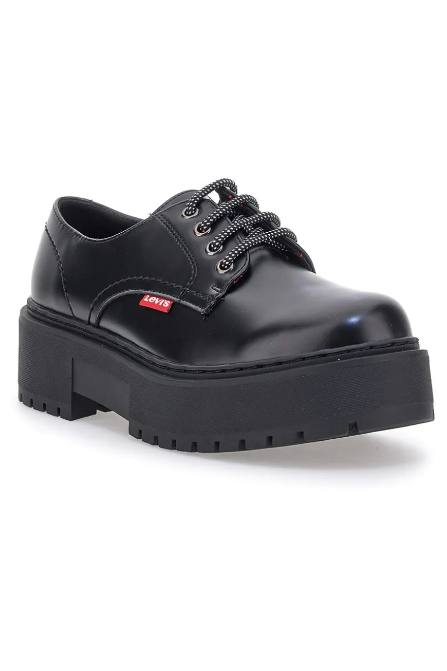 Scarpe stringate nere con platform LEVI'S PRINCE BOLD