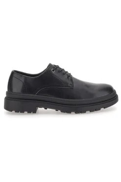 Scarpe Stringate Nere Con Punta Arrotondata Johes Land 2308105