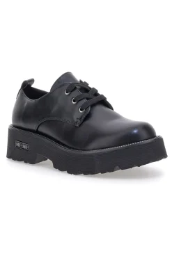 Scarpe stringate nere con suola carrarmato Me & Me 3011