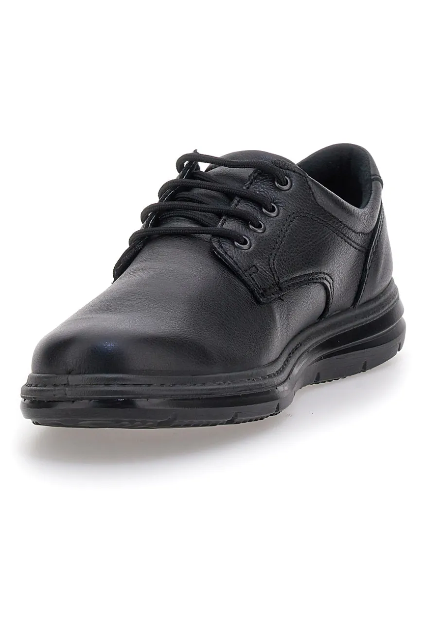 Scarpe stringate nere in pelle Imac 85130826790011