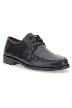 Scarpe Stringate Nere in Pelle Claremorris 652