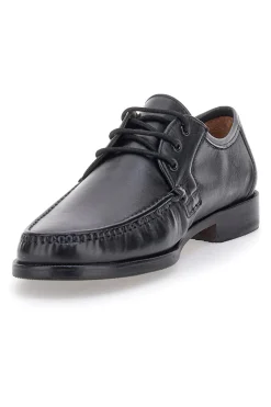 Scarpe Stringate Nere in Pelle Claremorris 652