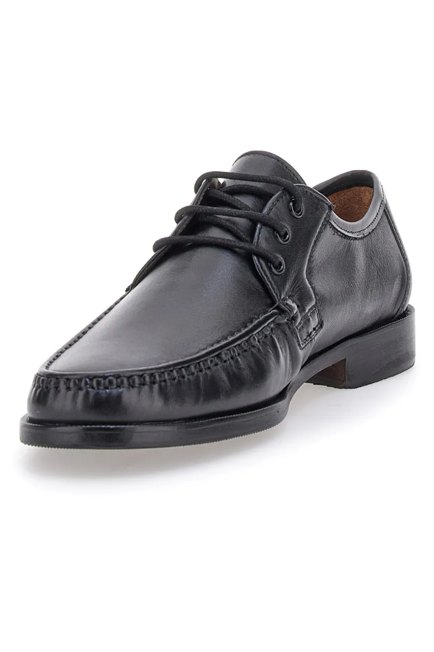 Scarpe Stringate Nere in Pelle Claremorris 652