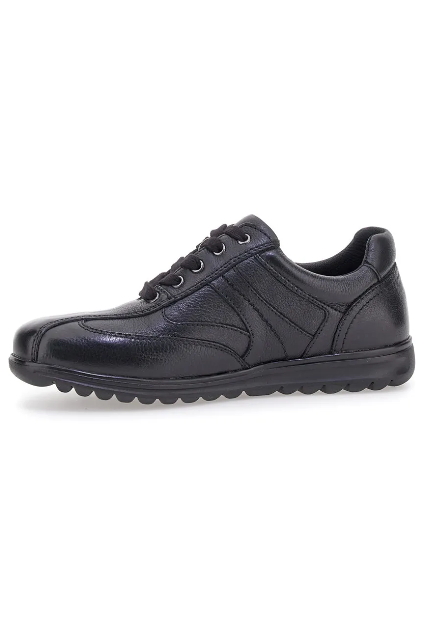 Scarpe stringate nere in vera pelle Claremorris 1310460