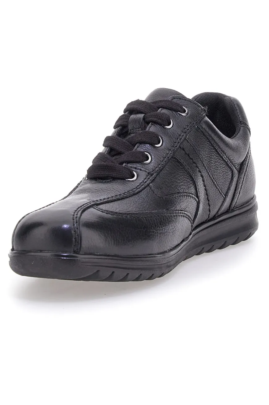 Scarpe stringate nere in vera pelle Claremorris 1310460