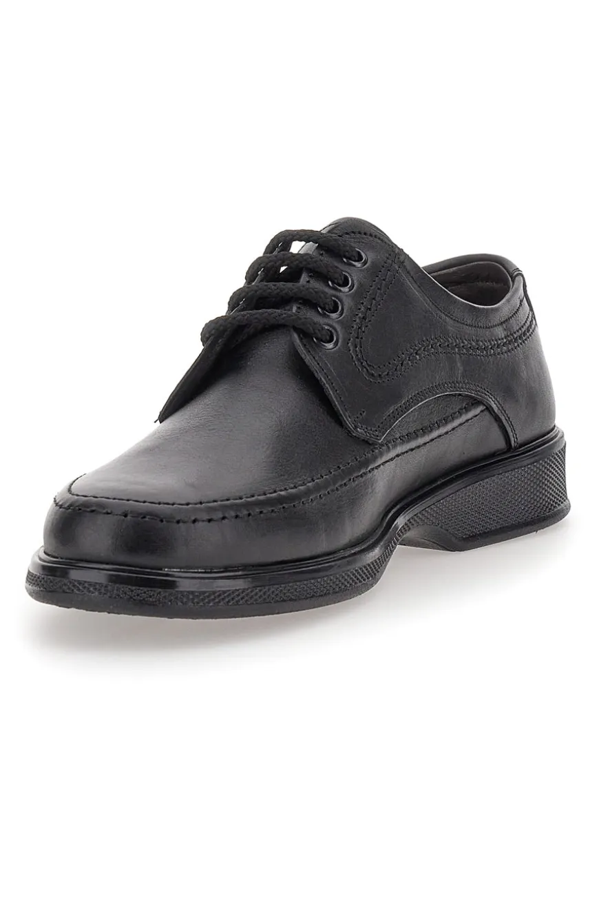 Scarpe Stringate Nere In Vera Pelle Pittarello 2182