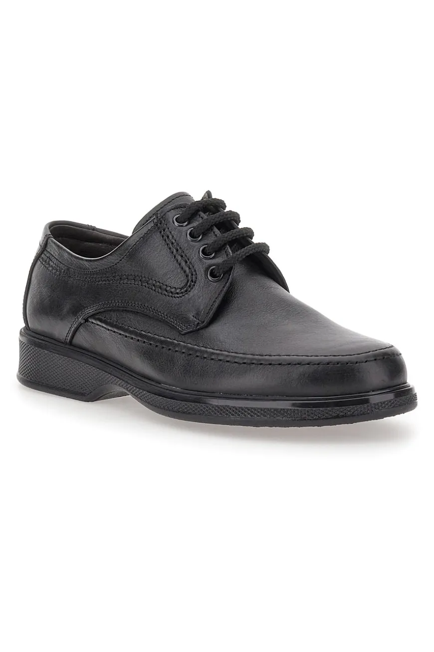 Scarpe Stringate Nere In Vera Pelle Pittarello 2182