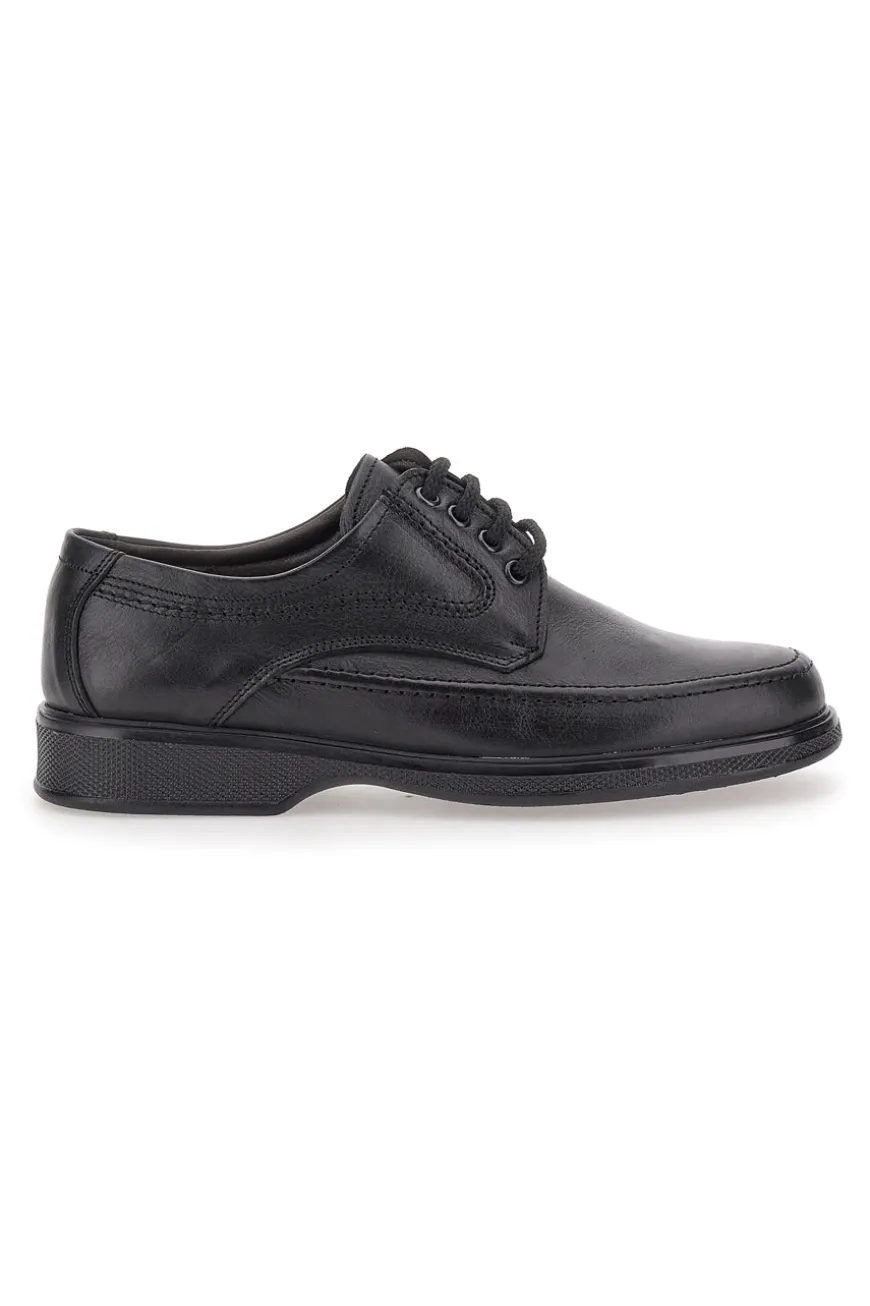 Scarpe Stringate Nere In Vera Pelle Pittarello 2182