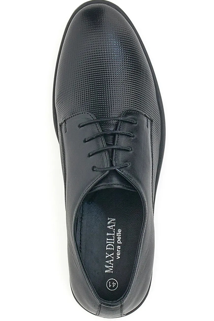 Scarpe Stringate Nere In Vera Pelle Max Dillan 202
