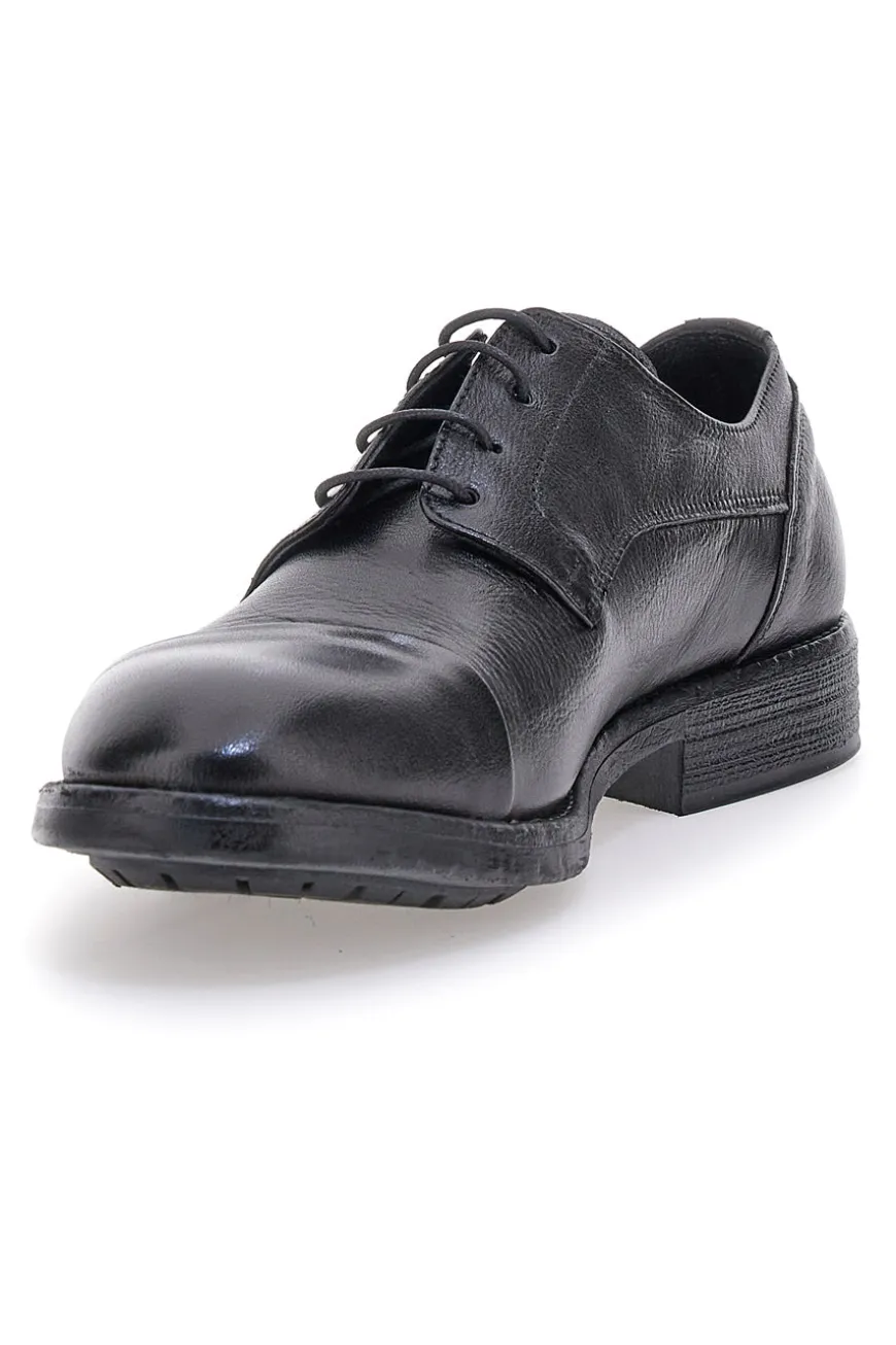 Scarpe stringate nere in vera pelle eleganti Pittarello Plus 1215P