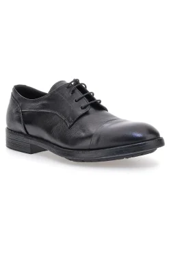 Scarpe stringate nere in vera pelle eleganti Pittarello Plus 1215P