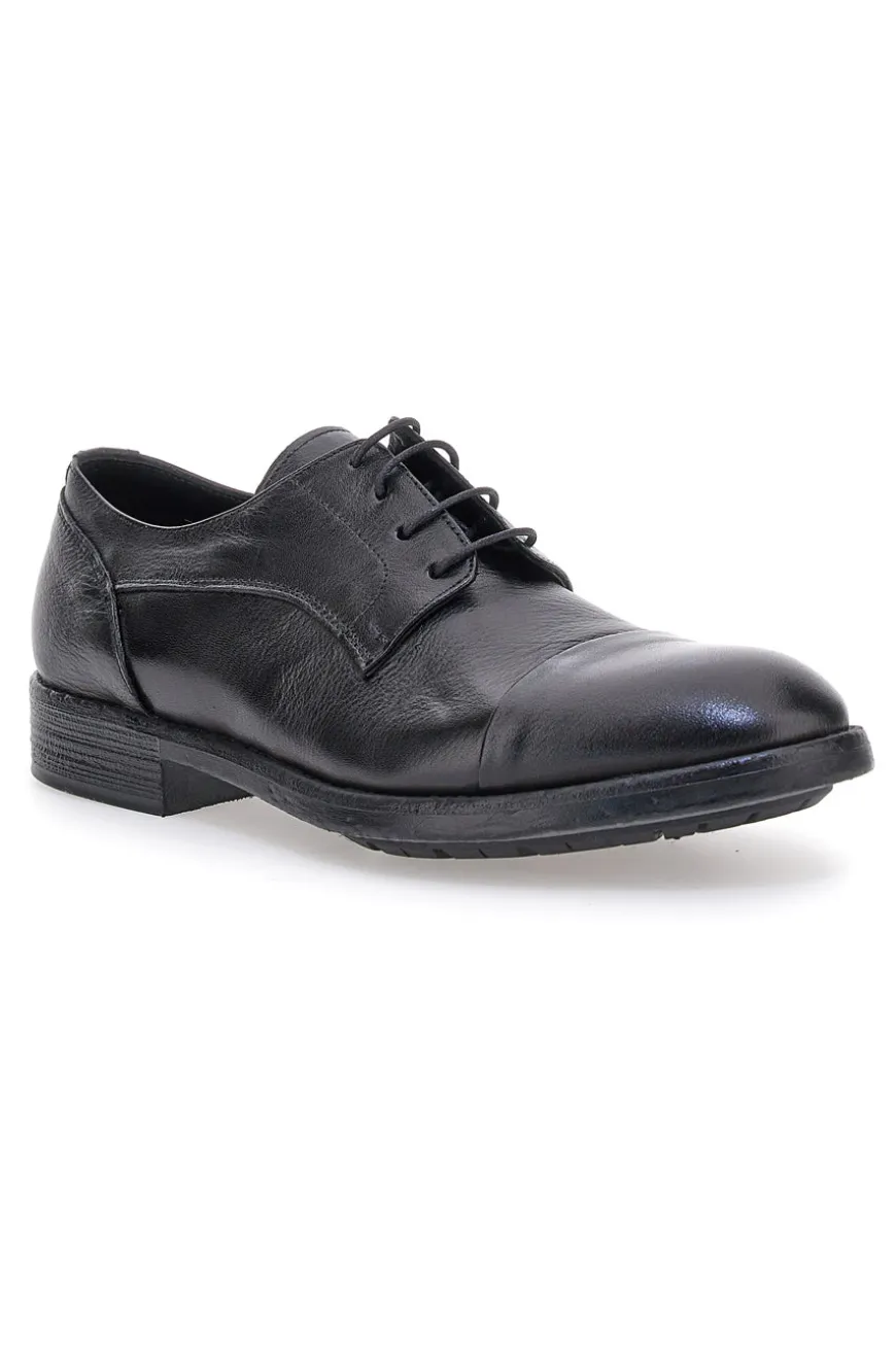 Scarpe stringate nere in vera pelle eleganti Pittarello Plus 1215P