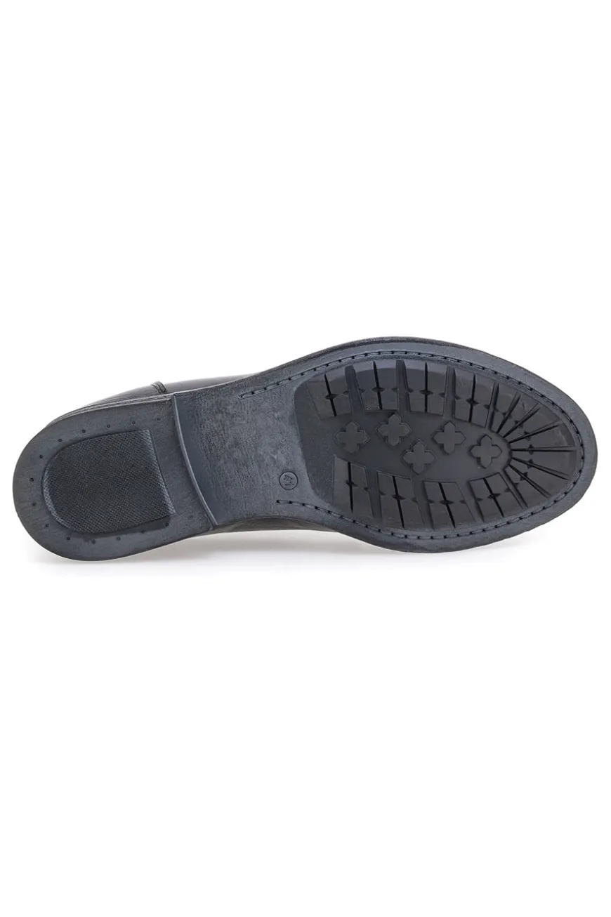 Scarpe stringate nere in vera pelle eleganti Pittarello Plus 1215P