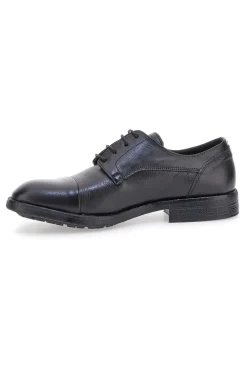 Scarpe stringate nere in vera pelle eleganti Pittarello Plus 1215P