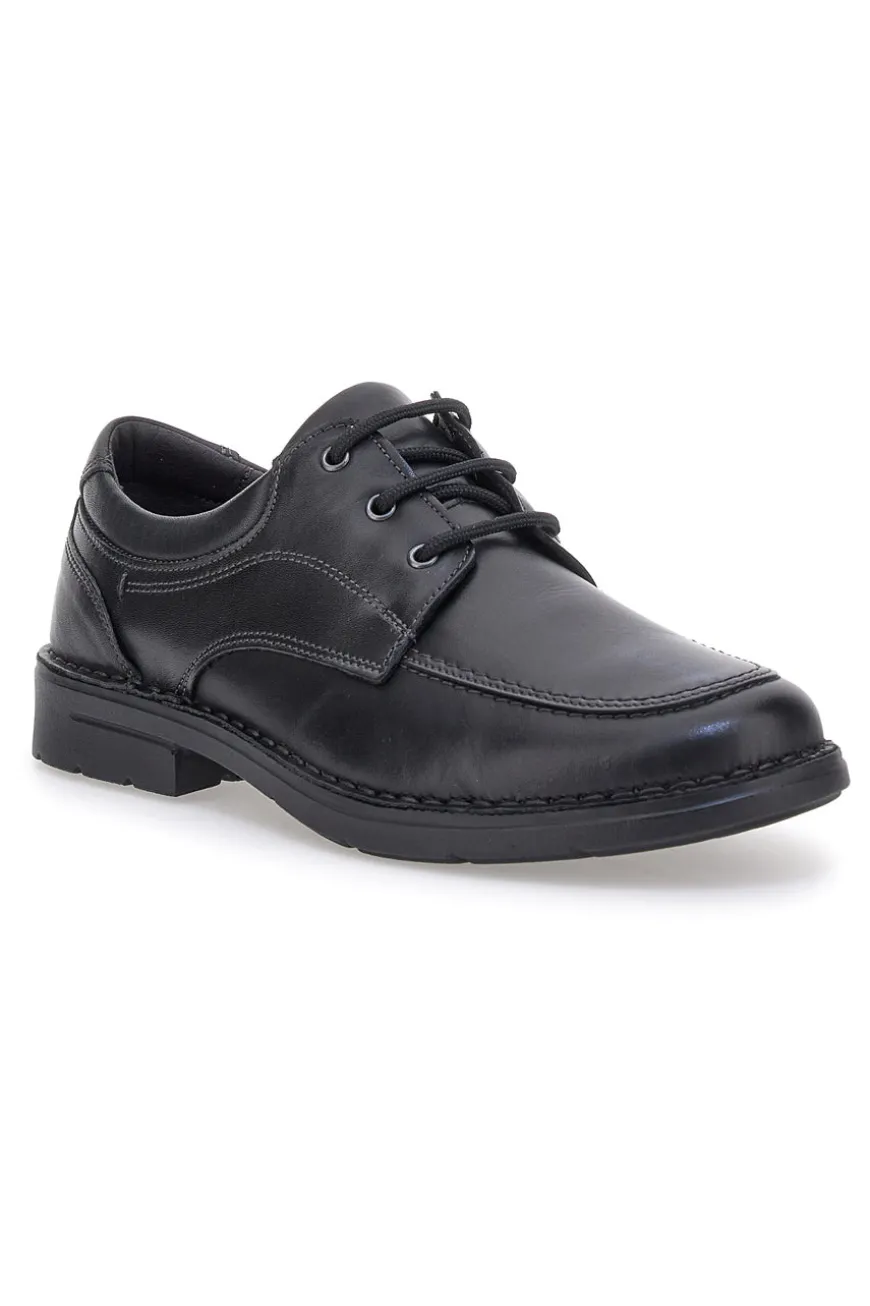 Scarpe Stringate Nere In Vera Pelle Pittarello Eco 22706