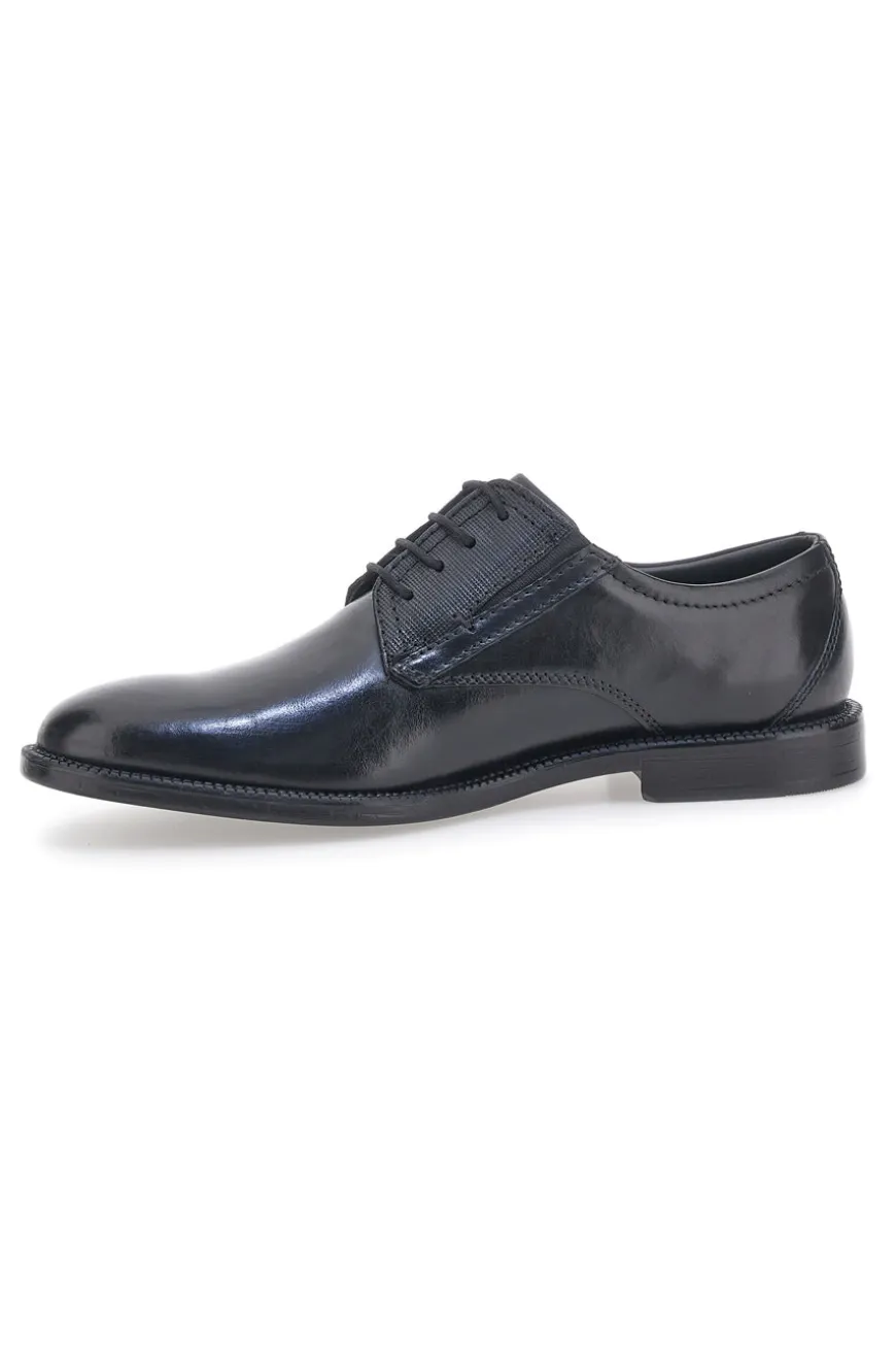 Scarpe Stringate Nere In Vera Pelle Pittarello Class 615