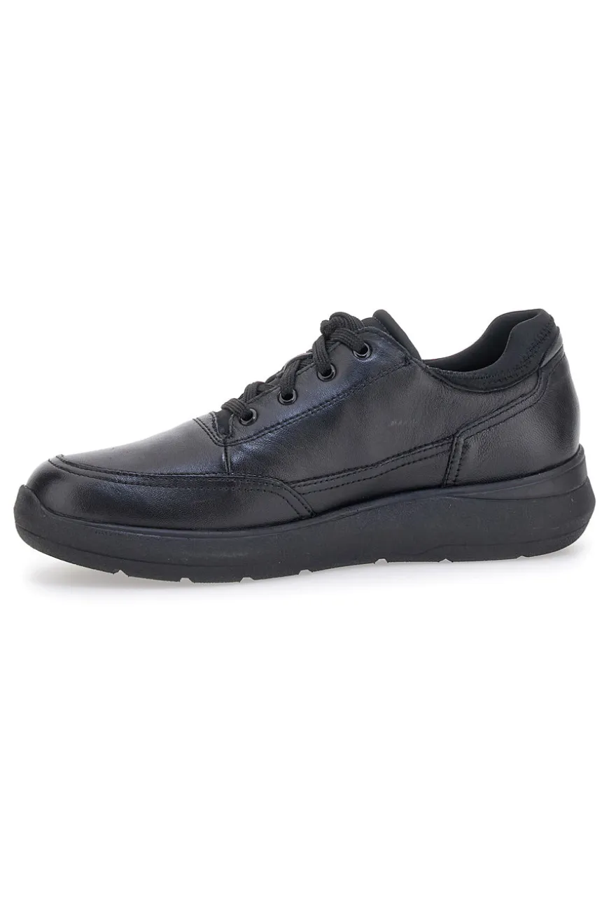 Scarpe Stringate Nere in Vera Pelle con Soletta Memory Foam PITTARELLO TIERRA 22105792
