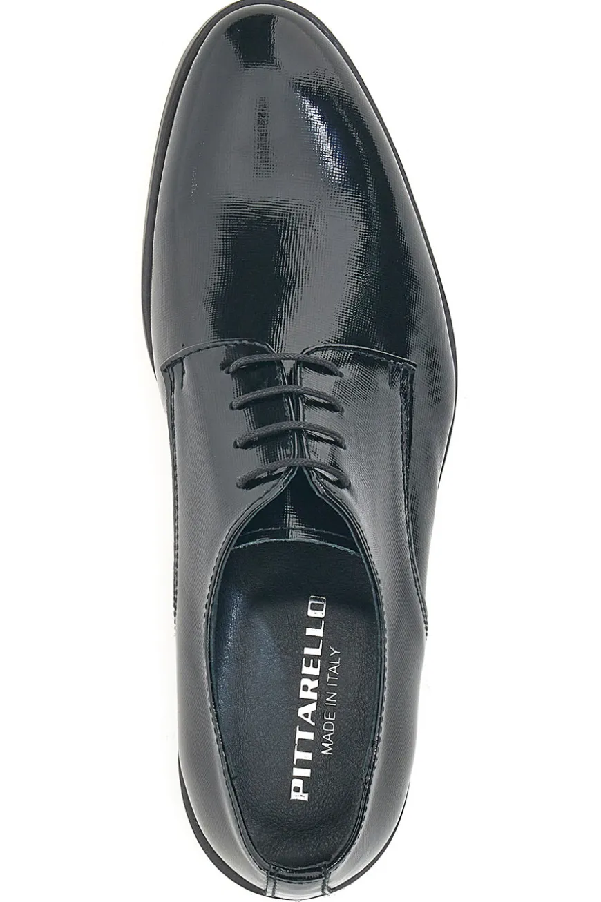 Scarpe Stringate Nere In Vera Pelle Pittarello 38020