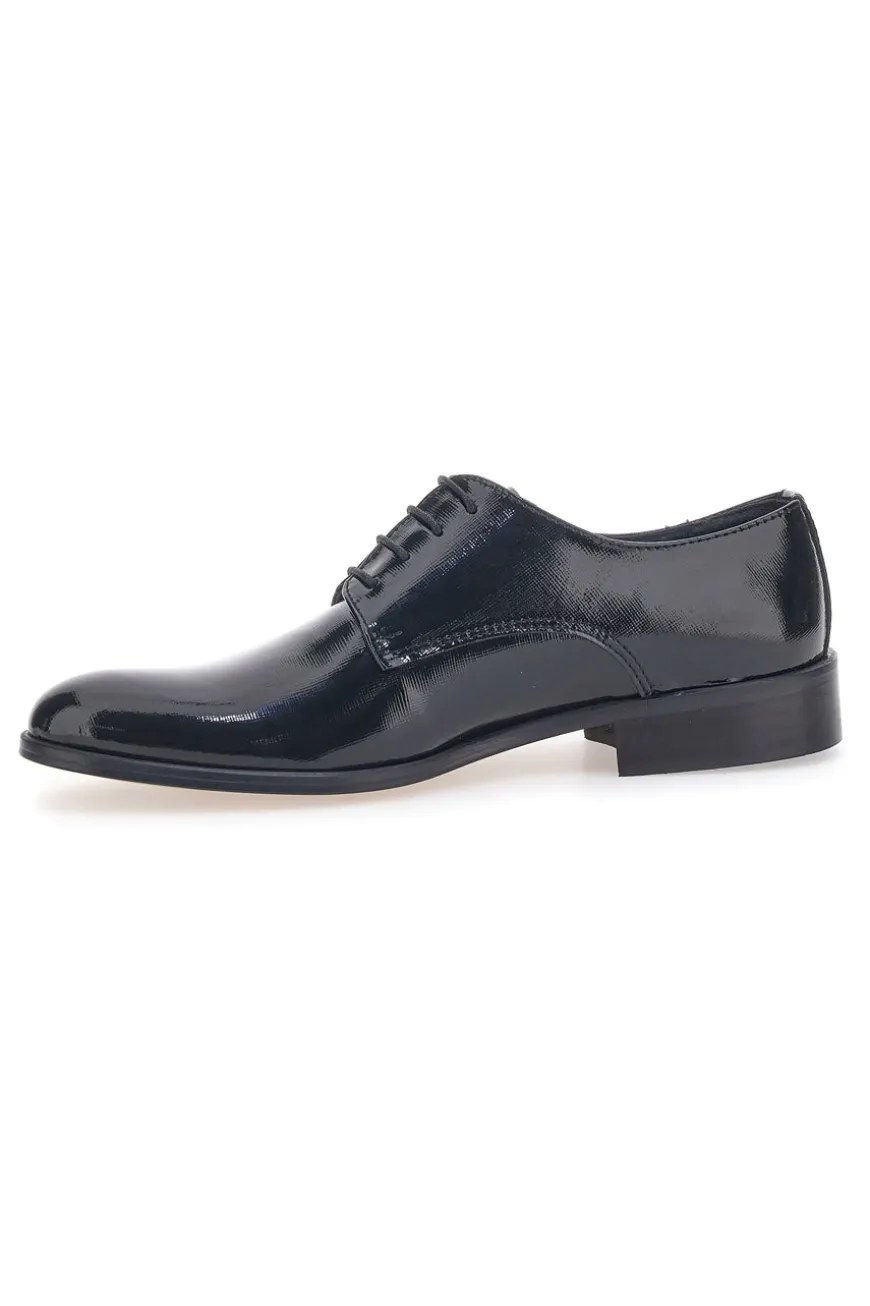 Scarpe Stringate Nere In Vera Pelle Pittarello 38020