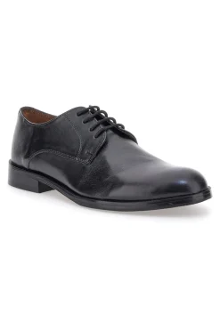 Scarpe Stringate Nere In Vera Pelle Claremorris 565
