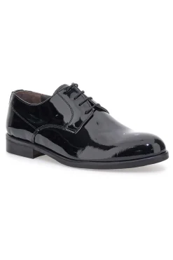 Scarpe stringate nere in vernice lucida Pittarello 600