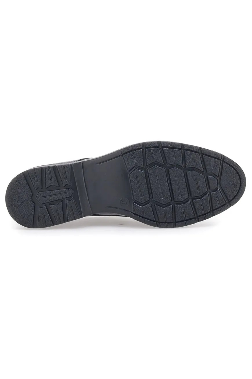 Scarpe Stringate Nere Vera Pelle Mio Tempo 258981