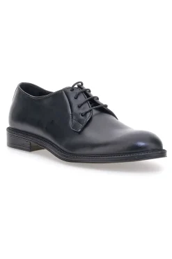 Scarpe stringate nere vera pelle artigianali Pittarello plus 1145