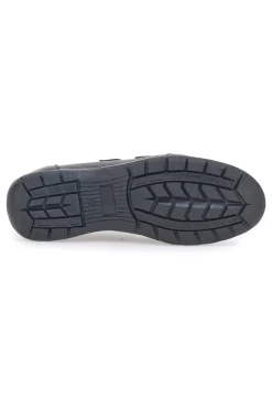 Scarpe Stringate Nero In Vera Pelle Doppio Strappo Max Dillan 458