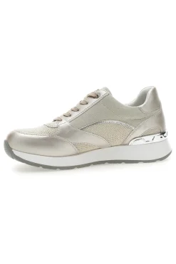 Scarpe Stringate Platino con Cerniera Laterale INBLU 416 IN