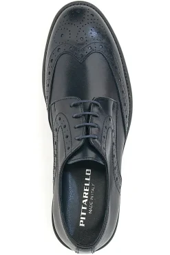 Scarpe stringate Stile Inglese Pittarello 7710 Blu in pelle