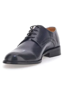 Scarpe Stringate Vera Pelle Blu Pittarello Plus 623